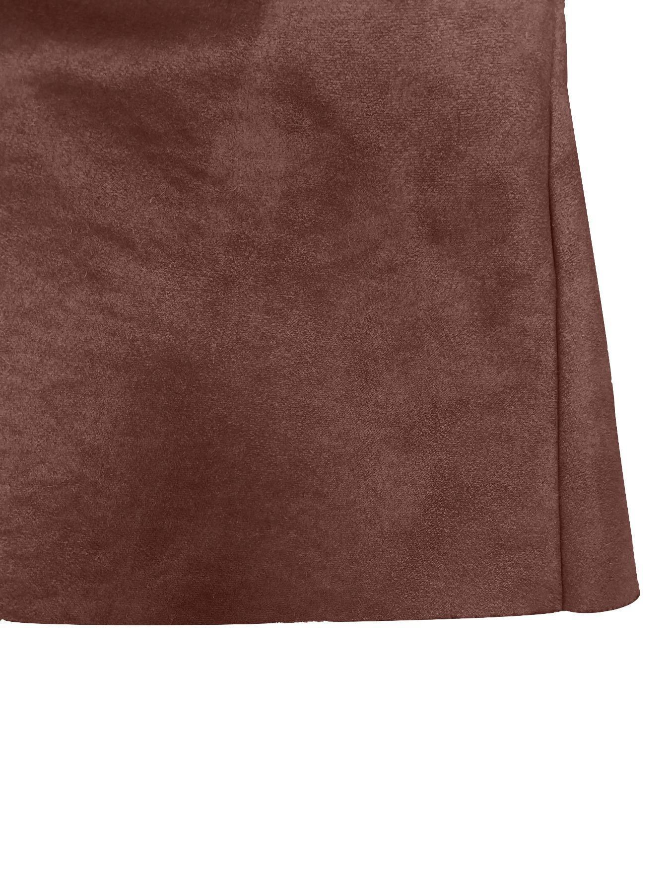 Cold-Proof Velvet Integrated Collar Coat